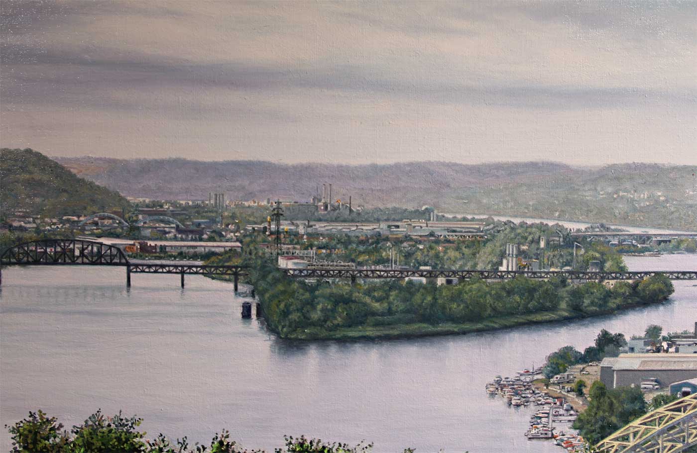 the Ohio Riverat Pittsburgh